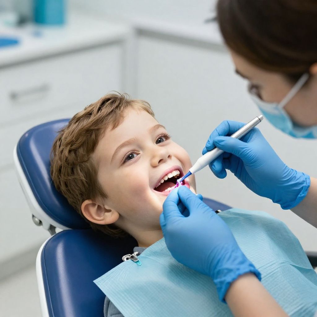 Vaikų dantų gydymas
